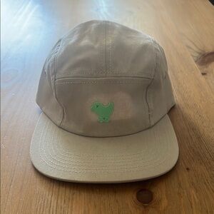 Bad Birdie Tan Cap with Green Logo